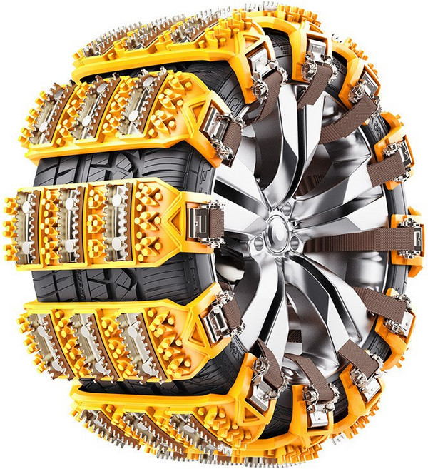 우레탄 스노우체인 고강도 TPU 범용미끄럼방지긴급체인 8개, 1세트