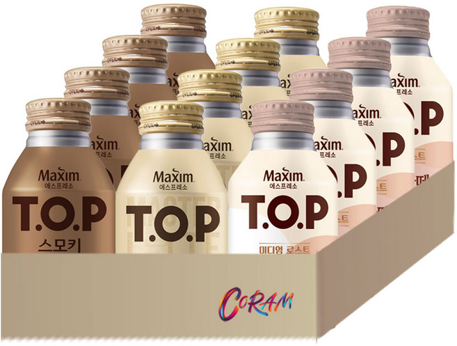 티오피 라떼 3종 캔커피세트 /스모키+돌체+라떼, 12개, 275ml