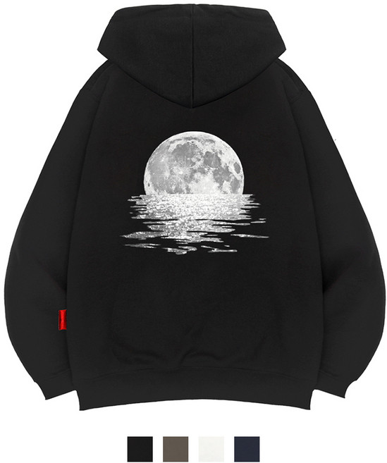 엘라모 3H 잠긴달 후드티 남녀공용 빅사이즈 M~4XL