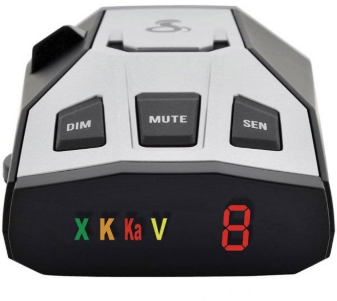 코브라 RAD 450 레이저 레이더 탐지기 장거리 허위 경보 필터 음성 경보 및 OLED 디스플레이 블랙 RAD450