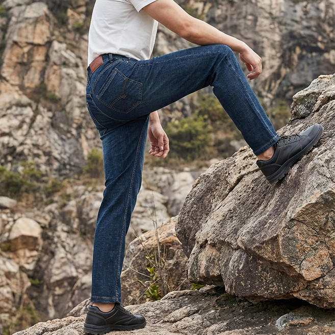 모렉스 여름 남성 스판 청바지 아이스 데님 팬츠