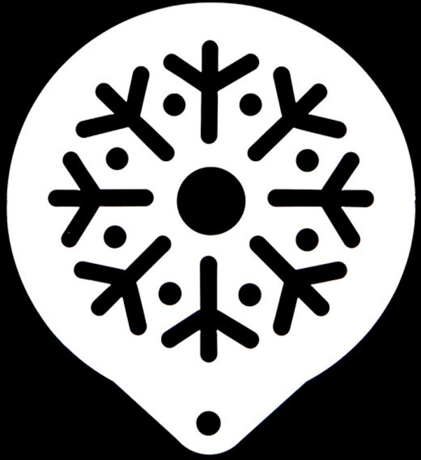 구떼 스텐실, 눈꽃송이1, 1개