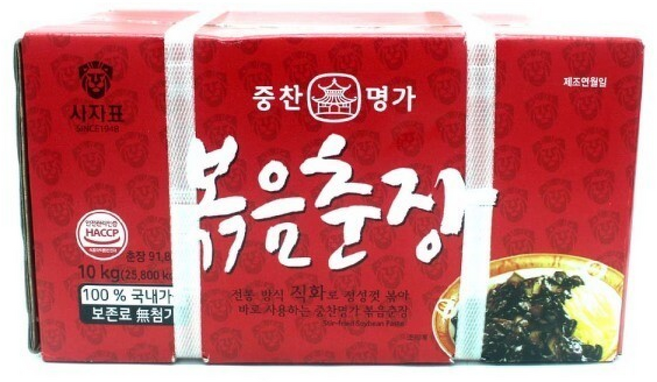 중찬명가 사자표 볶음춘장, 1개, 10kg