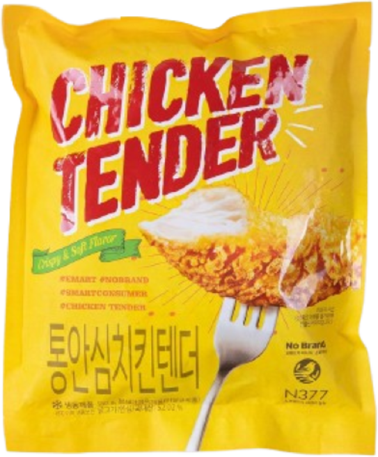 노브랜드 통안심치킨텐더, 550g, 2개