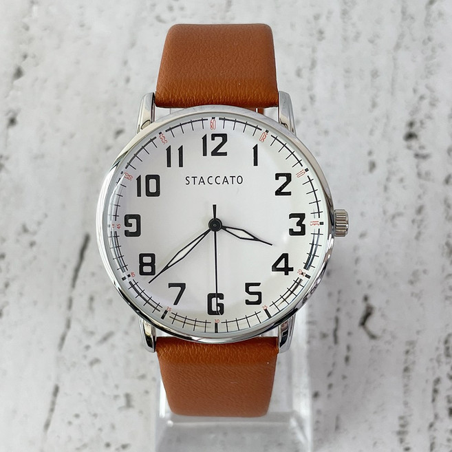 심플 숫자 남녀공용 남성 여성 가죽밴드 시계 4종