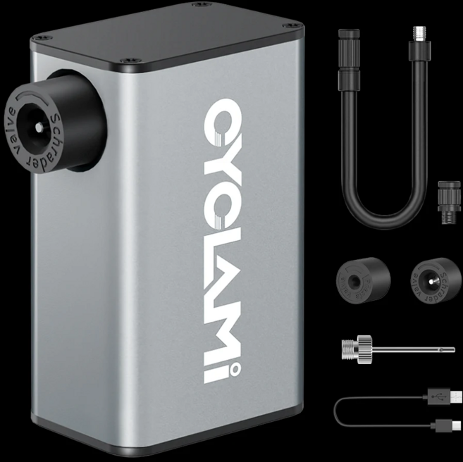 CYCLAMI A3 100PSI 미니 전기 공기 전동 펌프 초경량 128g 휴대용 자전거 무선 팽창기 프레스타 슈레이더 FV AV 밸브 야외 도로 사이클링 MTB 알루미늄합금, A3_, 1개