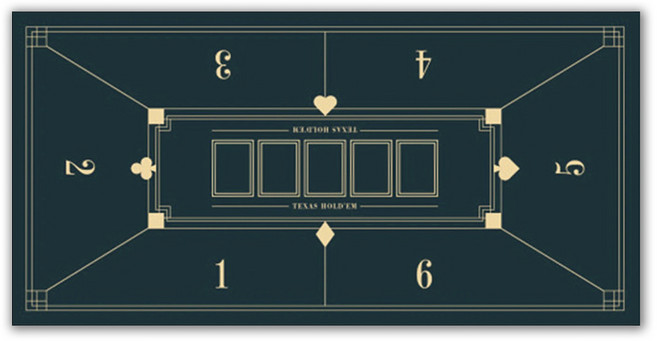 고니표 텍사스 홀덤매트 포커 테이블 매트, 빅스페셜, 중 (60x120cm), 1개