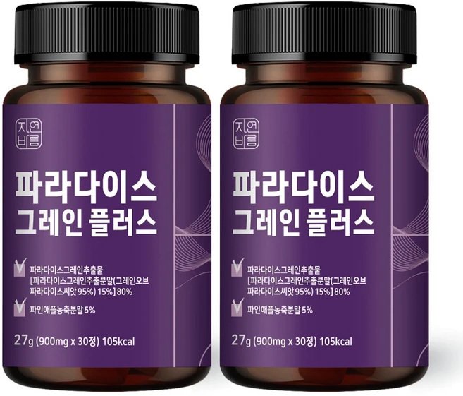 자연바름 파라다이스 그레인 플러스, 2개, 30정 - 쿠팡