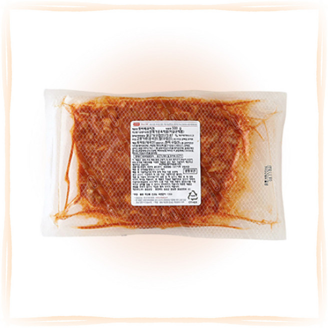 [피자다] 에쓰푸드 핫바베큐치킨 500g, 1개