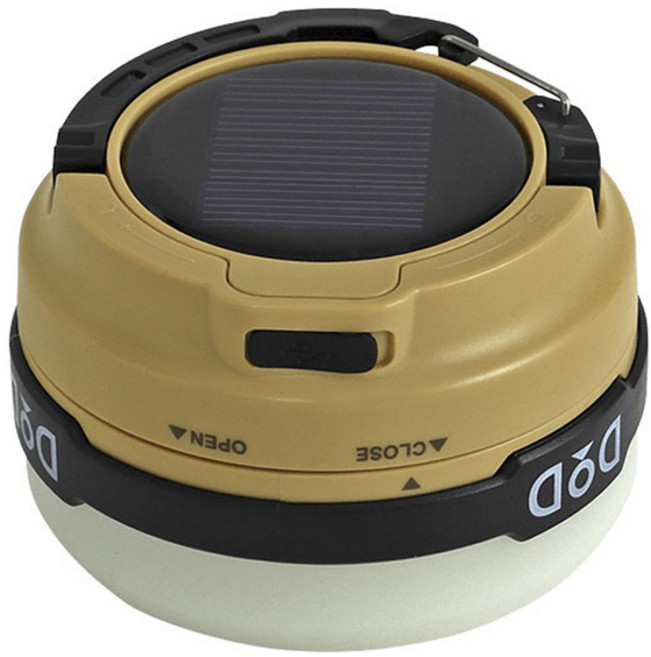 도플갱어아웃도어 LED 솔라 팝업 랜턴, 1개, 탄