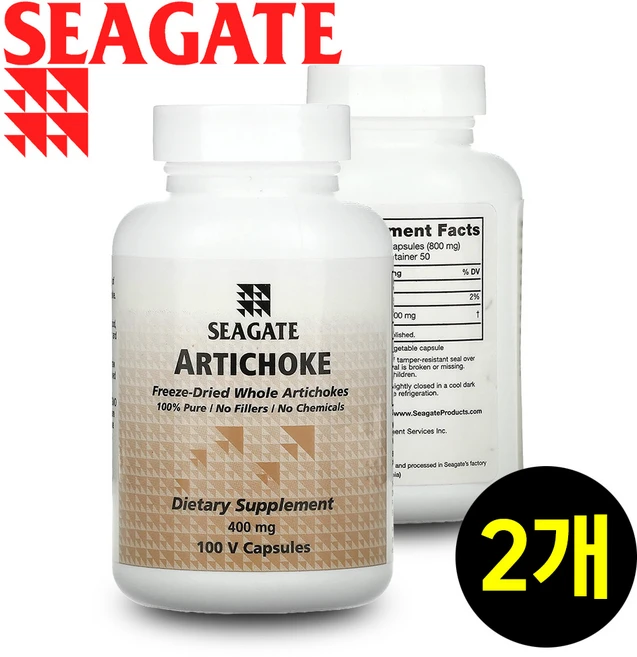 Felicewald Collaborating Partners 필리체발트 동결건조 영양보존 100% 순수 아티초크 400mg 섬유질 씨게이트 무첨가물 식물성 100캡 2개, 100정 - 쿠팡