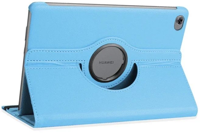 호환 MediaPad M5 라이트 10 BAH2-W19/L09/W09 PU 가죽 접이식 여주 커버 10.1 케이스에 대한 태블릿, 11 파란