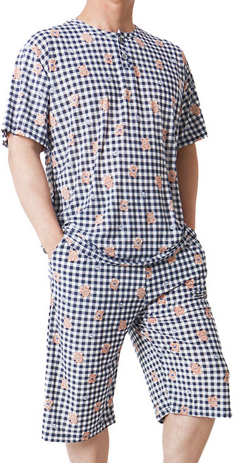 폭스 냉감 캐릭터 반팔 잠옷세트 E6 남성용