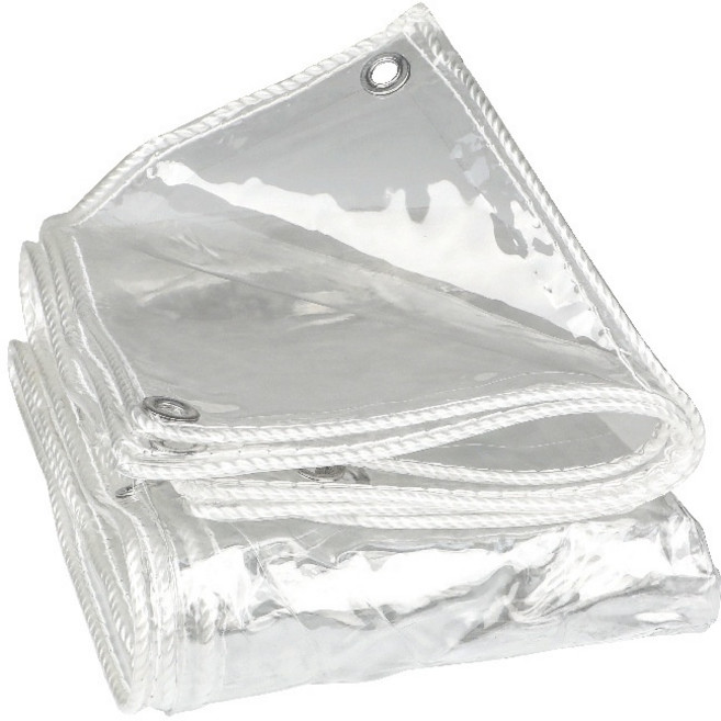 防雨遮雨布：戶外陽台透明PVC防水帆布 加厚耐磨, 2*4m（±10cm誤差/超取限一個）