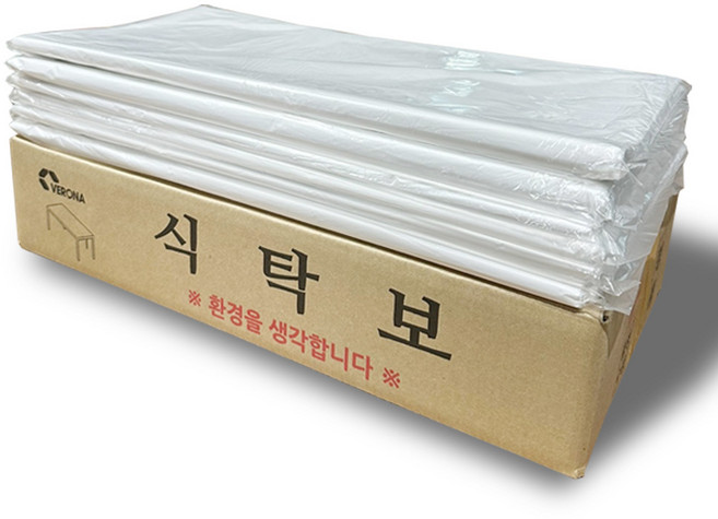 베로나 평판 비닐 일획용 식탁보, 50개입, 6세트