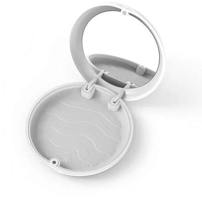 리테이너 케이스 치열 상자 기기 틀니 가짜 치아 입 가드 보관, 1개, 25. White-grey-mirror