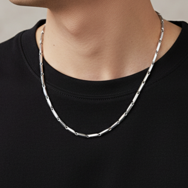 원두걸스 써지컬스틸 팔각 남자 목걸이 데일리 팬던트 악세사리