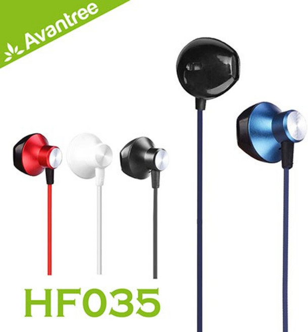 Avantree HF035 立體聲線控耳機 內建麥克風 3.5mm 接頭, 黑