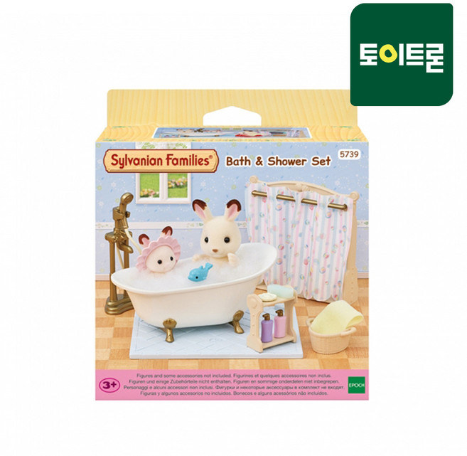 5739 아기랑 샤워 욕실세트, 실바니안패밀리 토이트론 5739-아기랑 샤워 욕실 세트