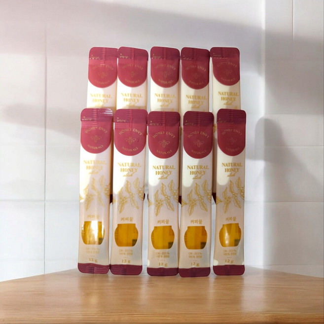 천연 벌꿀 스틱 휴대용 실속형 커피꽃 꿀, 30개, 12g