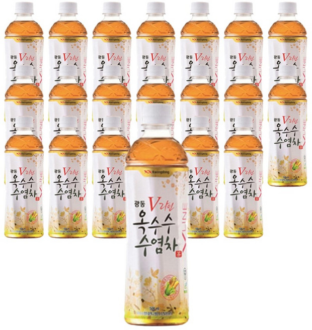 광동 V라인 옥수수수염차 유/무라벨 랜덤 사무실 회사 물대용음료 옥수수차 500mlx20개