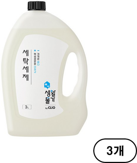 크리오 생활물가 세탁세제 일반드럼겸용, 3L, 3개