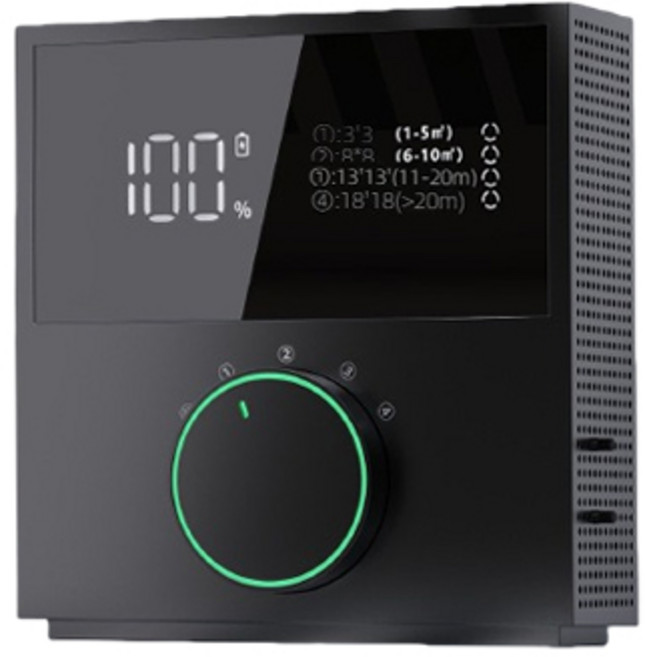 魔盒負離子空氣淨化器 新房除甲醛 寵物間除異味 除臭除煙味 免插電家用桌面, 5.33億負離子充電款【黑色】, H-1