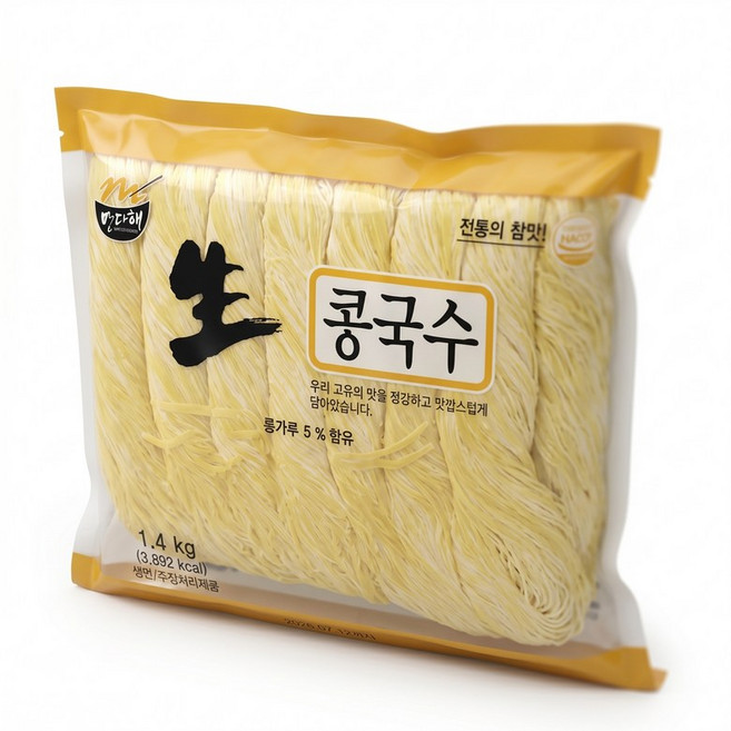 경인총판/국내제조 쫄깃쫄깃 생콩국수1.4kg(여름맞이 행사 콩가루 증정), 1개, 1.4kg