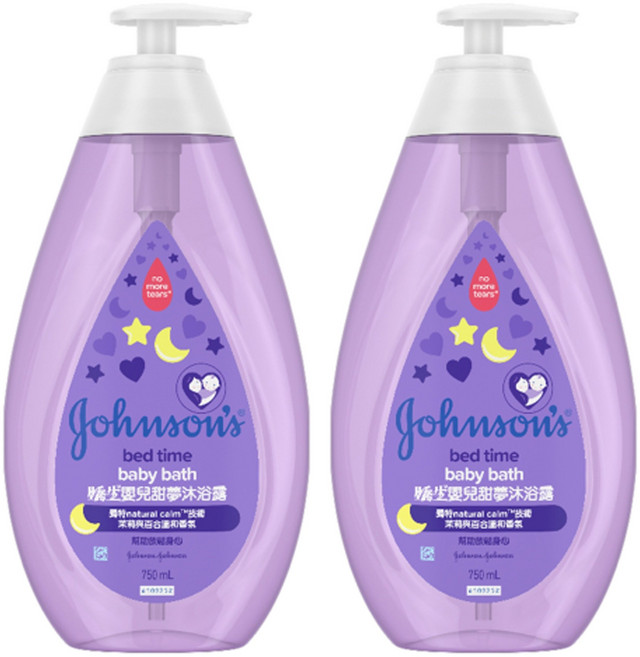 존슨즈베이비 베드 타임 키즈 바스 바디 클렌저, 2개, 750ml