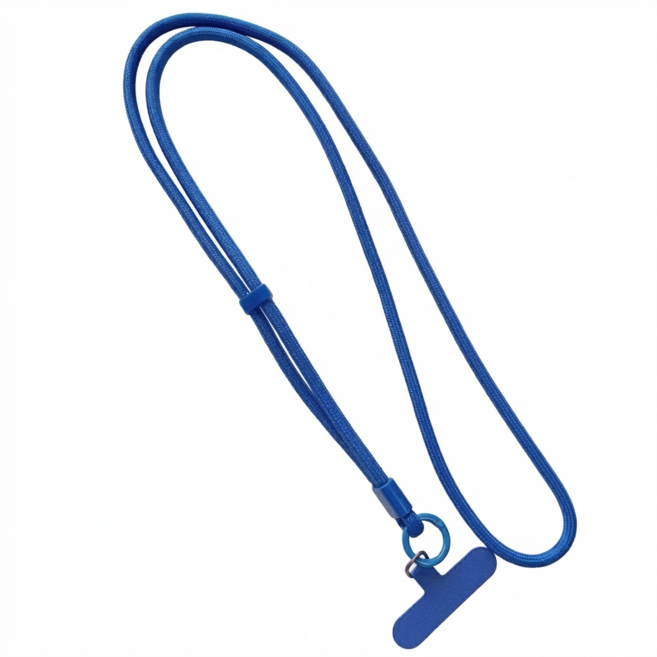 트래블잇 도난 방지 목걸이 핸드폰 스트랩, 1개, 블루
