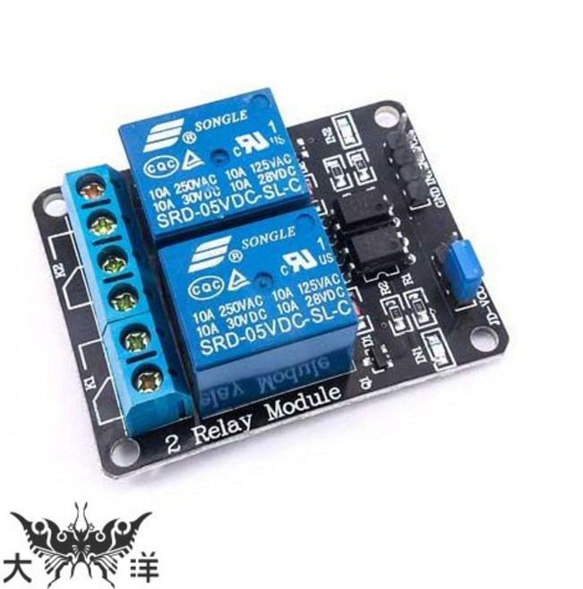 5V 2路繼電器模組, 1個