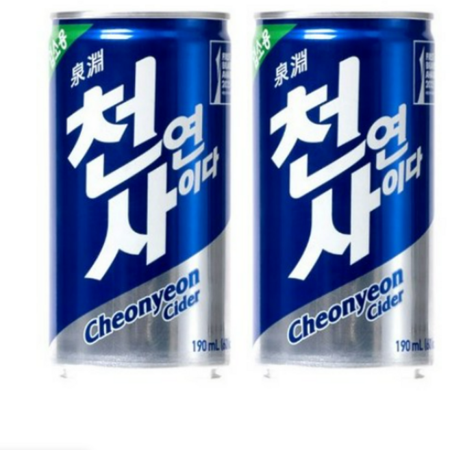 일화 천연 사이다, 일화 천연 사이다 190ml 30캔, 30개, 190ml