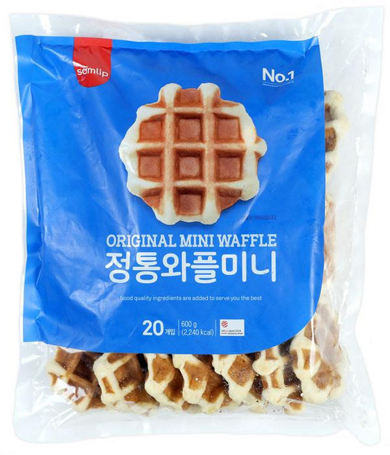 트루델정통와플미니 600G/삼립-2개, 600g, 2개