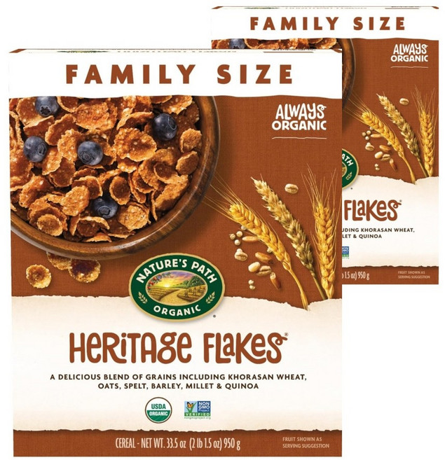 Nature's Path 네이처스 패스 헤리티지 플레이크 시리얼 950g 2개