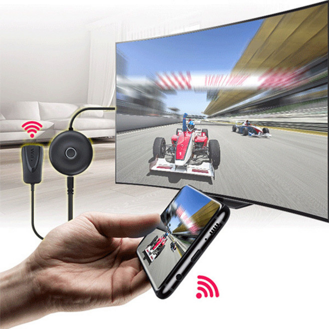 EC500 4K 스마트폰 무선 미러링 MHL 동글, 1개