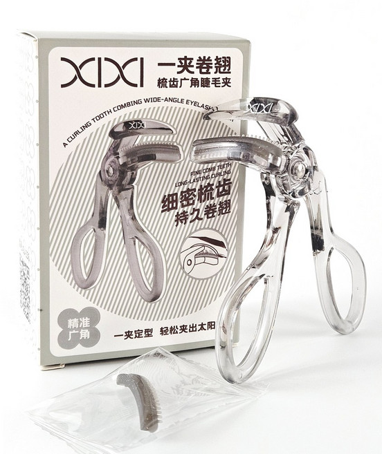 조은디 xixi속눈썹 뷰러 컬링 탄성 광각 오래지속 본품_리필구성, 1세트, 그레이