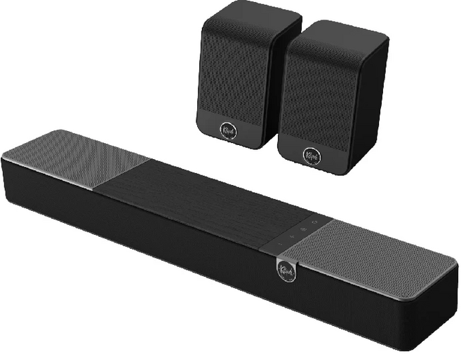 Klipsch 電視聲霸組合，含聲霸與兩顆無線後環繞喇叭, 黑色, Core 100+SURR 100