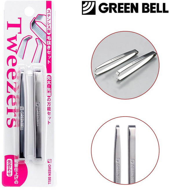 일본 그린벨 가성비 쪽집게 PSG-012 2종세트 족집게/ 좁은형 + 넓은형, 1개