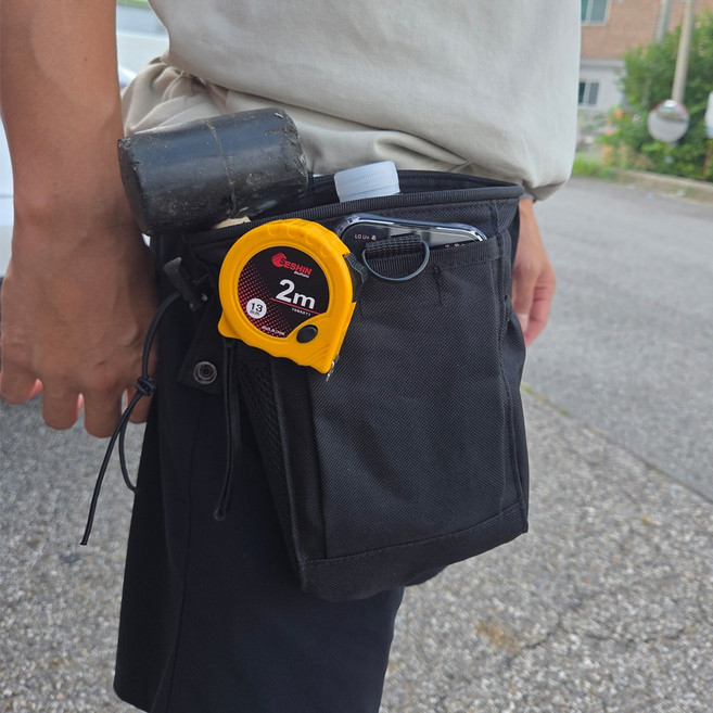 한우리 다용도 허리 파우치 벨트결착 다용도 아웃도어 작업공구 택틱컬