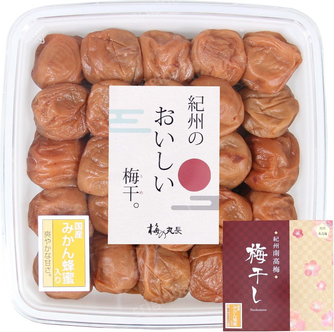 일본 저염 우메보시 기슈 미나미 타카 귤꿀 매실장아찌 염분 5% 1kg, 1개
