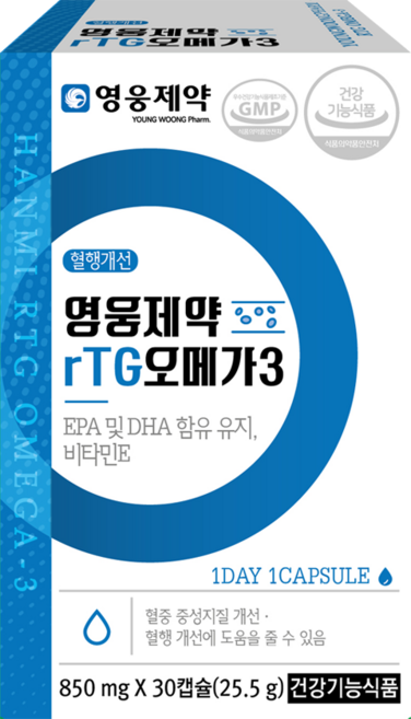 영웅 rTG오메가3 (1개월분), 1개, 30정