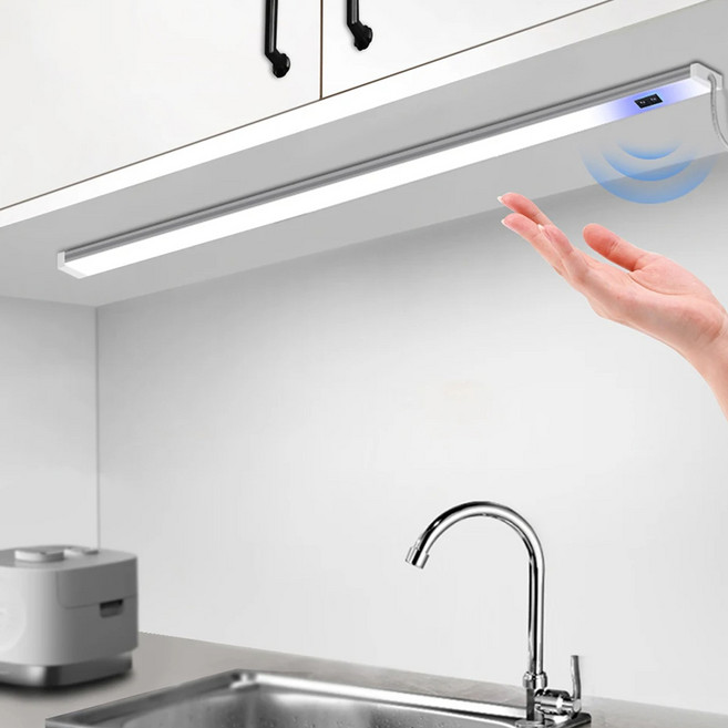 HK sell 웨이브핸드 초슬림 센서등 USB 바조명, 1개, 주광색(White):40cm-2p