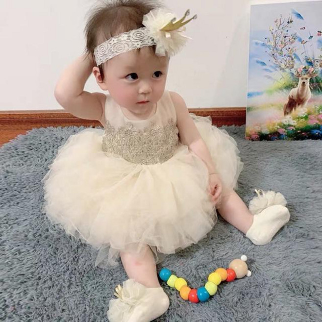 FADOBABY 女童公主裙禮服 刺繡網紗澎澎蛋糕裙