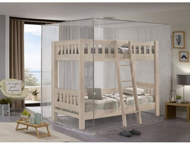 [써머쿨] 사각 캐노피 모기장 2층침대용 + 스텐봉세트, 1