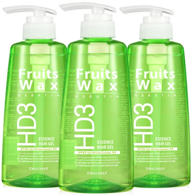 후르츠왁스 에센스 헤어젤 500ml 3개 / 네추럴한 세팅력 - 쿠팡