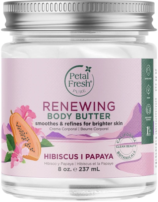 Petal Fresh Pure 리뉴잉 바디 버터 히비스커스 파파야, 1개, 237ml - 쿠팡
