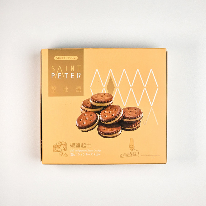 대만 세인트피터 누가크래커 후추 소금 치즈 맛 6g, 18개