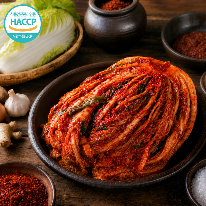 [100% 국내산] 전라도 포기배추김치 당일제조 HACCP, 1박스, 10kg