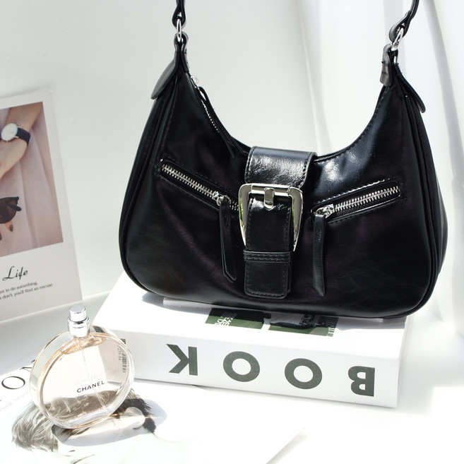 웨스턴 골드 3color 투스트랩 숄더 크로스백