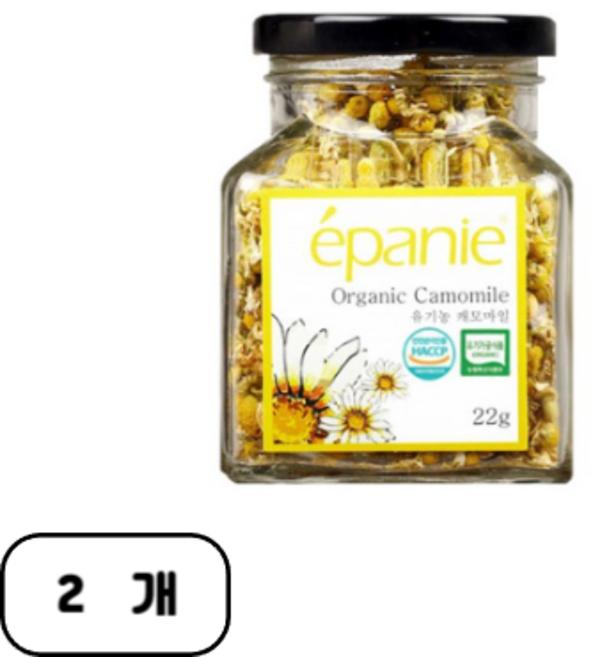에빠니 유기농 캐모마일 허브티, 22g, 2개, 1개입